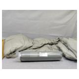 Sleeping bag and self inflating mat