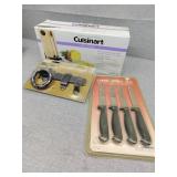 Knife set, electric knife and latch