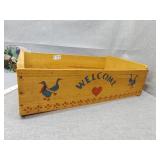 Welcome wood crate