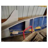 17ft canoe with oars probaly not registered no