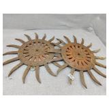 2 rotary hoe Wheels