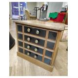 Two drawer wood end table 20 x 21x 21.5