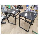 Two glass tables 24x19x23
