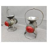 Two safety lanterns