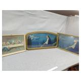 Three religious prints. No ship