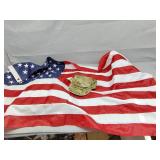 3x5 ft flag and military hat