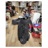 Golf clubs with bag