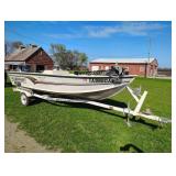16ft Alumacraft boat SEE BELOWMotor does