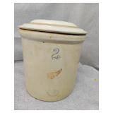 2 gallon Red Wing crock not sure if correct lid