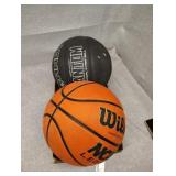 Two basketballs