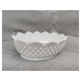 Fenton milk Glass dish server