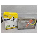 New 6-in air sander and LED light