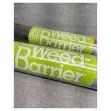 2-50 ft rolls of weed control barrier