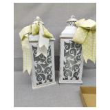 Two large candle lantern displays