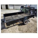 5x8 utility trailer mesh bottom sells with bill