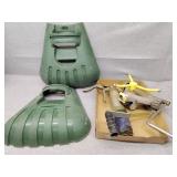 Leaf pickker uppers, grease gun more