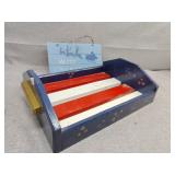 Americana wood server and Christmas decor