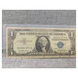 1957 $1 silver certificate blue seal