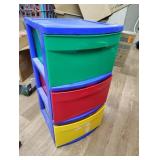 Multicolor plastic storage 24x12x14