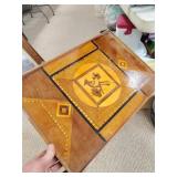 Small wood table decorative
