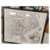 Framed map