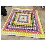 72x75 throw and agricultural mat and scarves