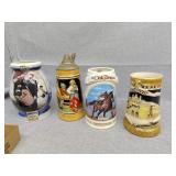 Four steins