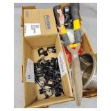 Screws, dog bowl and more