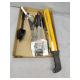BBQ tools and machete