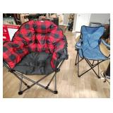 Two folding chairs