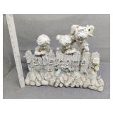 Welcome plaster decor