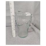 Glass coca cola pitcher