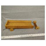 Wood wagon one axle  need to be reattached