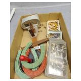 Vintage viewer with cards and plastic horseshoes