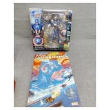 Captain America figure and book