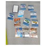 Empty plastic car packages