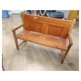 Small kid bench made from door