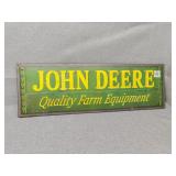 John Deere metal sign