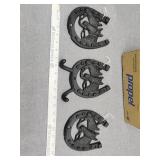 Three horse decor pieces