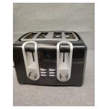 Four place toaster, old mixer and pot
