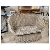 Small wicker loveseat