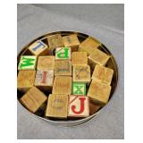 Two layers wooden blocks