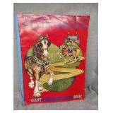 Large Anheuser-Busch Clydesdale coloring book