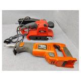 Cordless saw no battery and corded sander