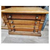 Wood cabinet shallow drawers 16 x 14.5 x 23