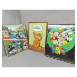 Three cartoon prints
