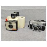 Polaroid and Kodak cameras