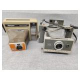 Polaroid and Kodak cameras