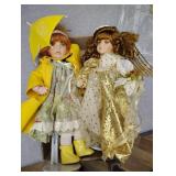 Two porcelain dolls
