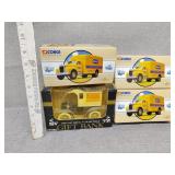 Four display trucks